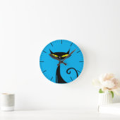 Horloge Ronde Black Cat Atomique (Maison)