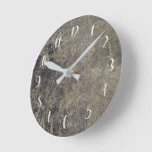 Horloge Ronde Black Granite Glam Marble Modern Personalized (Angle)