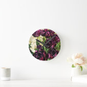 Horloge Ronde Black Hero Tulips, Oregon (Maison)