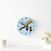 Horloge Ronde Black Labrador Angels Rainbow Bridge (Maison)