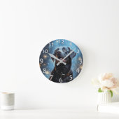 Horloge Ronde Black Labrador Retriever (Maison)