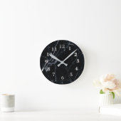 Horloge ronde Black Marble (Maison)