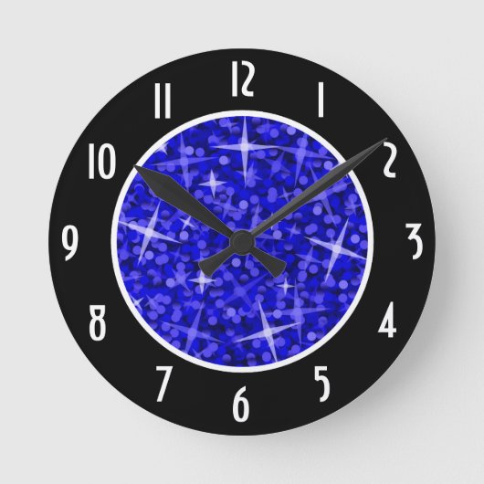 Horloge Ronde Black Numbers Clock (Recto)