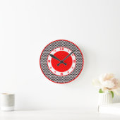 Horloge Ronde Black Polka Dots (Maison)