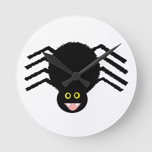 Horloge Ronde Black Spider Wall Clock (Recto)