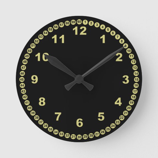 Horloge Ronde Black Wall Clock (Recto)