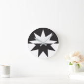 Horloge Ronde Black White Deco (Maison)