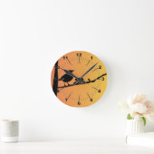 Horloge Ronde Blackbird Silhouette (Maison)