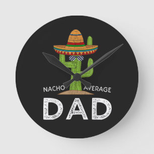 Horloge Ronde Blague de papa hilarante amusante _ Dicton drôle p