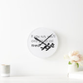 Horloge Ronde Blagues sur les flics (Maison)