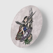 Horloge Ronde Blanc II de neige (Angle)