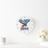Horloge Ronde Blast Off Rocket Ship (Maison)