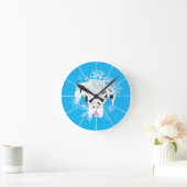 Horloge Ronde Blaue Deutsche Doge (Maison)