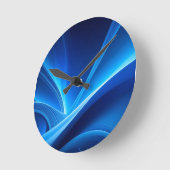 Horloge Ronde bleu (Angle)