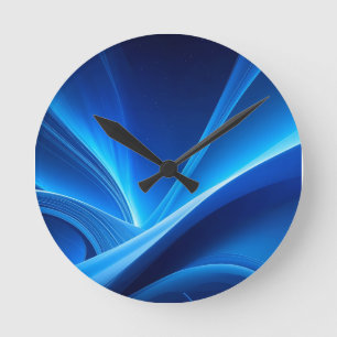 Horloge Ronde bleu