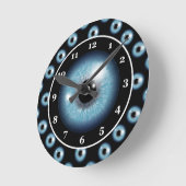 Horloge Ronde Bleu (Angle)