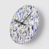Horloge Ronde Bleu (Angle)