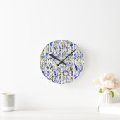 Horloge Ronde Bleu (Maison)