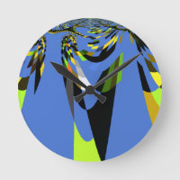 Bleu Africain Tribal Motif Motif Art Imprimer