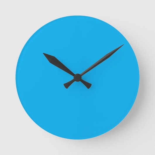 Horloge Ronde Bleu Aqua (Recto)