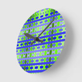Horloge Ronde Bleu dégradé (Angle)