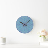 Horloge Ronde Bleu et Turquoise (Maison)