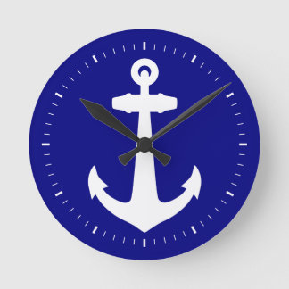 Horloge Ronde Bleu marine