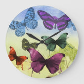 Horloge ronde Bliss papillon (Recto)