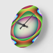 Horloge Ronde Bloc Wall Clock Alien Spaceship Wall (Angle)