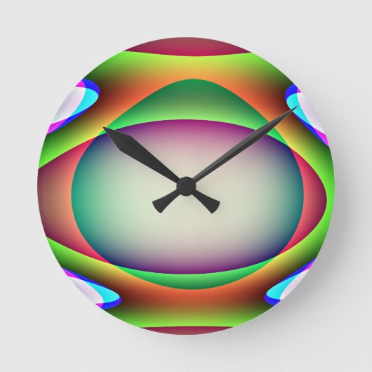 Horloge Ronde Bloc Wall Clock Alien Spaceship Wall (Recto)