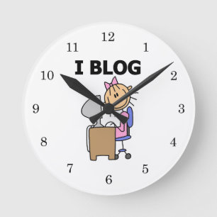 Horloge Ronde Blogueuse