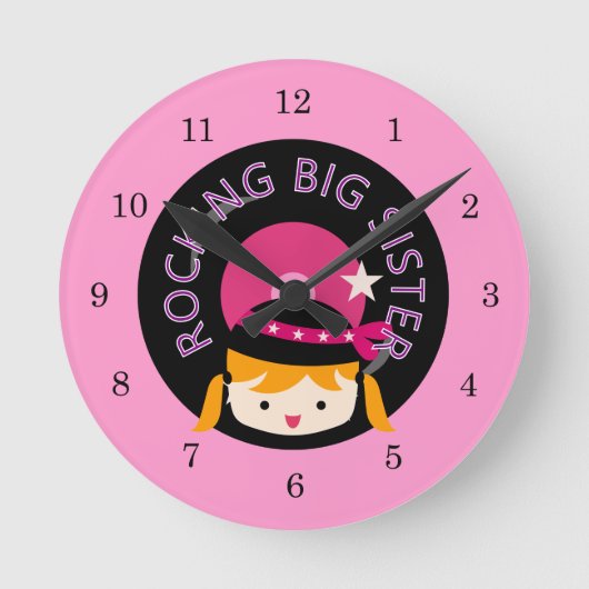 Horloge Ronde Blond Rocking Big Sister (Recto)