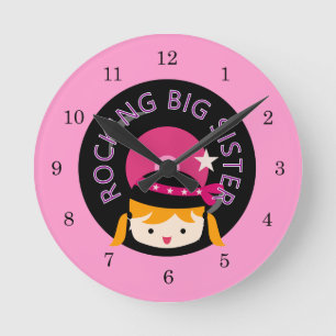 Horloge Ronde Blond Rocking Big Sister