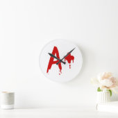 Horloge Ronde Blood Group A+ Positive #Horror Hospital (Maison)