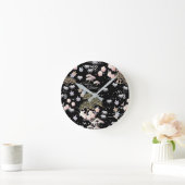 Horloge Ronde Blossom Floral Modern Asian (Maison)