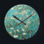 Horloge Ronde Blossoming Almond Tree Vincent van Gogh<br><div class="desc">This is the oil painting "Blossoming Almond Tree" done en 1890 by Dutch post- impressionist artist Vincent Willem van Gogh (1853-1890).    It is our Fine Art Series no. 113.</div>