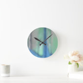 Horloge Ronde Blue and teal green sea (Maison)