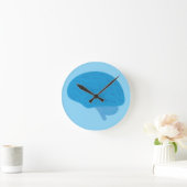 Horloge Ronde Blue Brain (Maison)