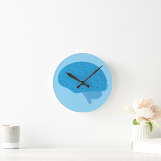 Horloge Ronde Blue Brain (Maison)