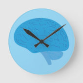Horloge Ronde Blue Brain (Recto)