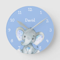 Blue Elephant Cute Baby Boy