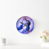 Horloge Ronde Blue Immaculata (Maison)