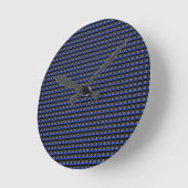 Horloge Ronde Blue Line mince (Angle)
