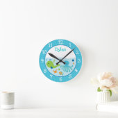 Horloge Ronde Blue Under (Maison)