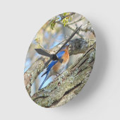 Horloge Ronde Bluebird (Angle)