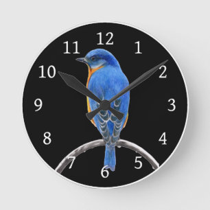 Horloge Ronde Bluebird