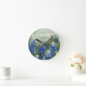 Horloge Ronde Bluebonnets (Maison)