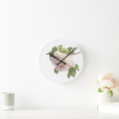 Horloge Ronde Blushing Ivory Peach Rose (Maison)