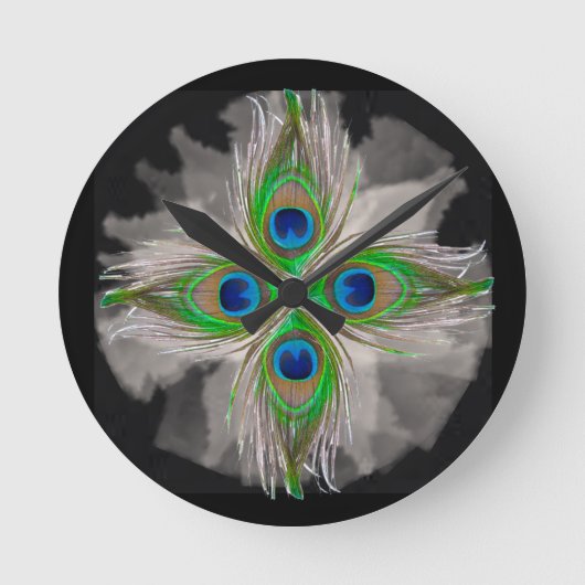 Horloge Ronde BOHO acrylic wall clock (Recto)