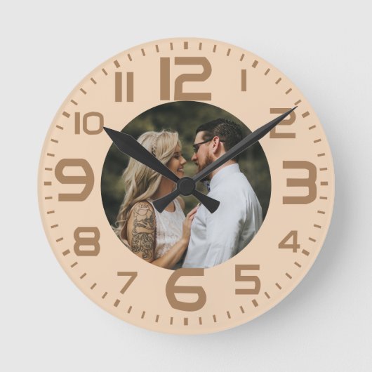 Horloge Ronde Boho Ajoutez votre photo (Recto)